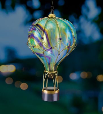 Image showing  Large Solar-Powered Osmosis Balloon Lantern, Green