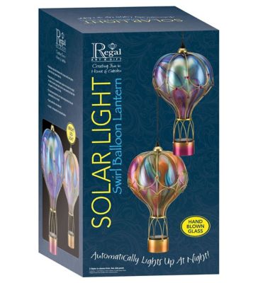 Image showing  Large Solar-Powered Osmosis Balloon Lantern, Orange