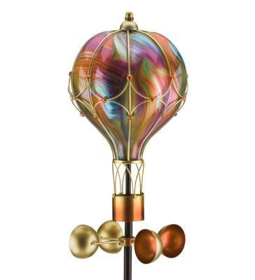 Regal Art & Gift Osmosis Balloon Spinner Solar Stake - Orange