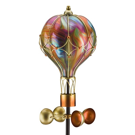 Regal Art & Gift Osmosis Balloon Spinner Solar Stake - Orange