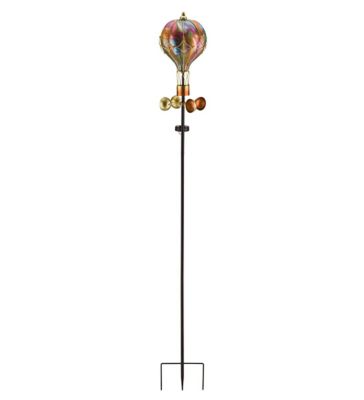 Image showing  62 in. Osmosis Balloon Spinner Solar Stake, Orange