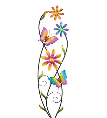 Regal Art & Gift Vine Spinner Stake, Butterfly