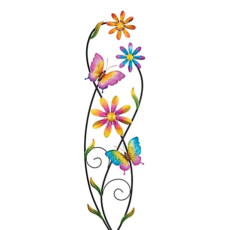 Regal Art & Gift Vine Spinner Stake - Butterfly