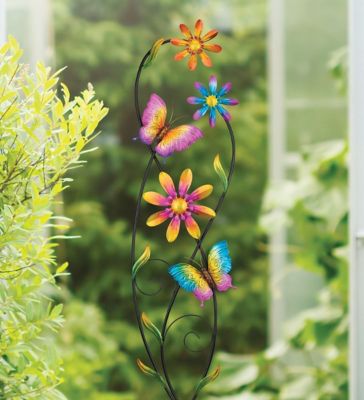 Image showing  Vine Spinner Stake, Butterfly