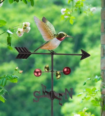 Image showing  59.5 in. Weathervane Stake, Ruby Throated