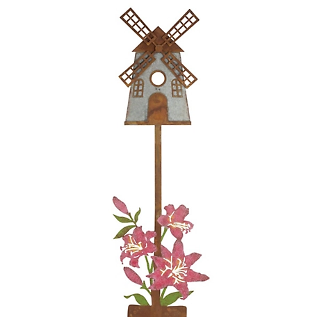 Regal Art & Gift Rustic Birdhouse Stake - Windmill