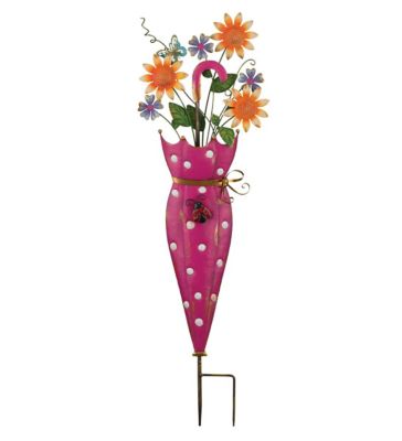 Image showing  Umbrella Flower Stake, Pink