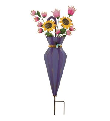 Image showing  Umbrella Flower Stake, Purple