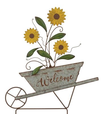 Regal Art & Gift Sunflower Garden Stake - Welcome