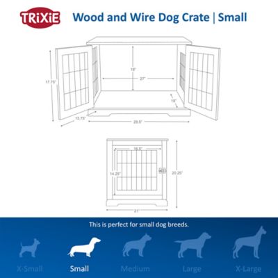 Image showing  Indoor End Table 2-Door MDF Dog Crate
