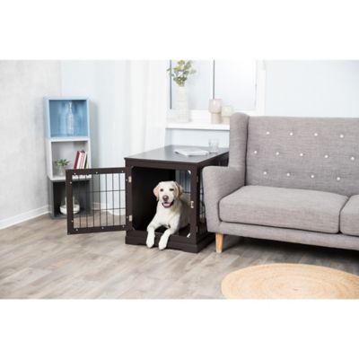Image showing  Indoor End Table 2-Door MDF Dog Crate