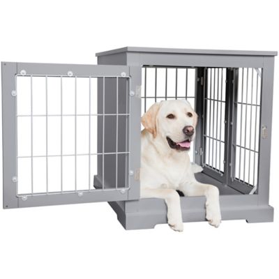 Image showing  Indoor End Table 2-Door MDF Dog Crate
