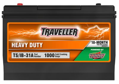 Traveller Interstate Heavy-Duty Tractor Battery, 1,000 CCA