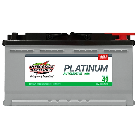 Interstate Batteries Auto Battery H8/49 AGM 900 CCA, IBTSP-49/H8