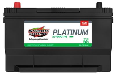 Interstate Batteries Auto Battery 65 AGM 750 CCA, IBTSP-65