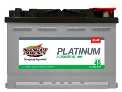 Interstate Batteries Auto Battery 48 AGM 730 CCA, IBTSP-48/H6