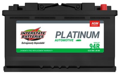 Interstate Batteries AGM Auto Battery, 850 CCA, IBTSP-94R/H7