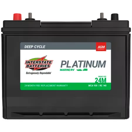 Interstate Batteries AGM marine battery 24M/930 MCA RV & Marine Batteries