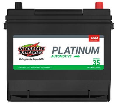 Interstate Batteries Auto Battery 35 AGM 650 CCA, IBTSP-35