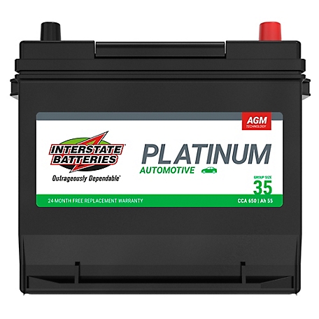 Interstate Batteries Auto Battery 35 AGM 650 CCA, IBTSP-35
