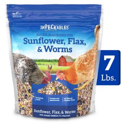 ImPECKables Sunflower, Flax and Worms Chicken Treats, 7 lb.