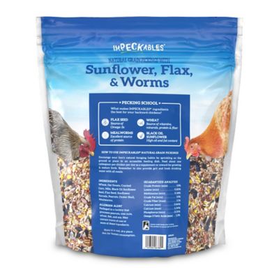 Image showing  Sunflower, Flax and Worms Chicken Treats, 7 lb.