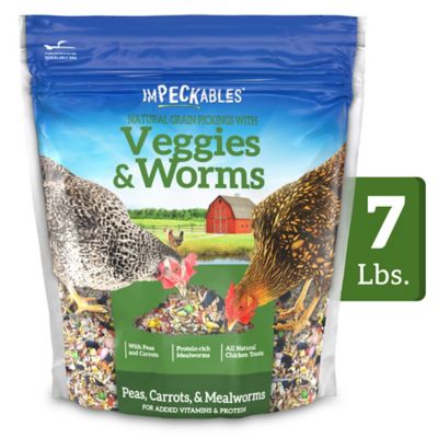 ImPECKables Veggie and Worms Chicken Treats, 7 lb.