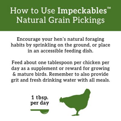 Image showing 5 th ImPECKables Natural Grain Pickings with Veggie and Worms Chicken Treats, 7 lb.
