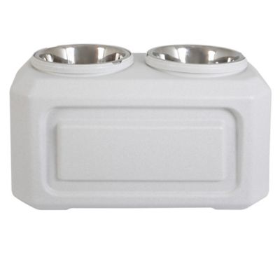 Image showing  12-Cup Gamma Elevated Storage Dog Feeder Set with 2 Bowls