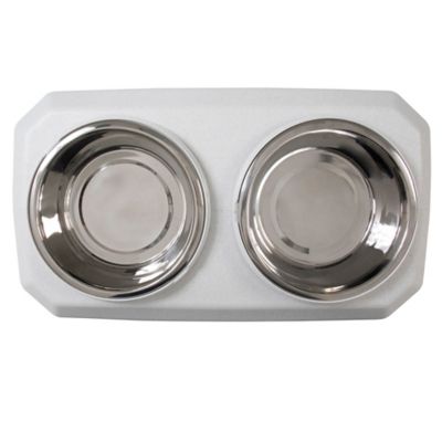 Image showing  12-Cup Gamma Elevated Storage Dog Feeder Set with 2 Bowls