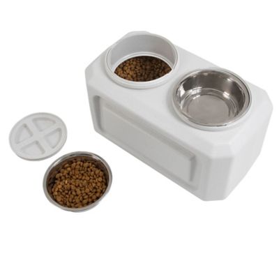 Image showing 5 th Gamma2 12-Cup Gamma Elevated Storage Dog Feeder Set with 2 Bowls