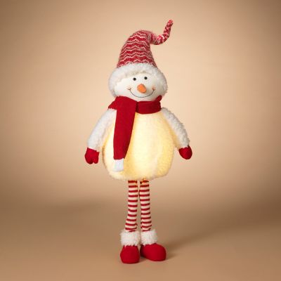 GIL Holiday Lighted Standing Snowman Figurine, Battery Operated