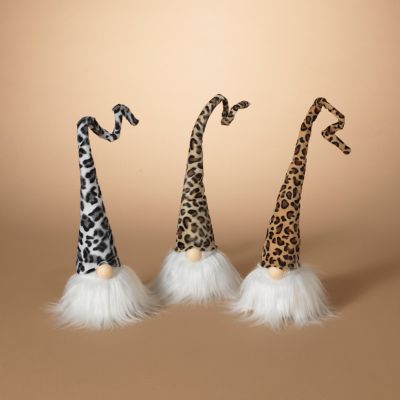 GIL Leopard Print Gnomes, Set of 3