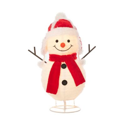 EverStar Popup Fluffy Snowman Sculpture