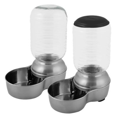 Image showing  5 lb. Replendish Stainless Steel Pet Feeder