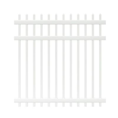 Outdoor Essentials Manchester 6 ft. x 6 ft. White Vinyl Spaced Picket Fence Panel, 128008