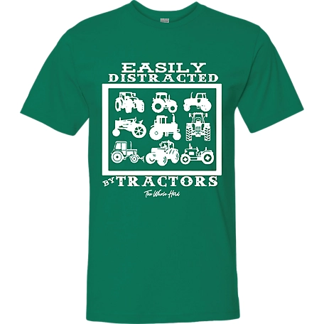 The Whole Herd Easily Distracted By Tractors Kid's Graphic T-Shirt