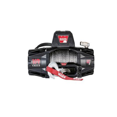 Image showing 5 th Warn 12V Electric VR10-S Truck/SUV/Jeep Winch, 10,000 lb. Capacity, Synthetic Rope