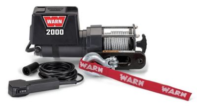 Warn 12 Volt Electric Trailer Winch, 2000 lb. Line Pull Capacity, 92000