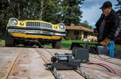 Image showing  12V Electric Trailer Winch, 2000 lb. Line Pull Capacity