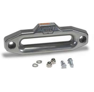 Warn Hawse Style Polished Aluminum Fairlead for Use with Synthetic Winch Rope, 87914