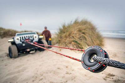 Image showing  XXL Winch Snatch Block and Rope Retention Pulley For Synthetic Rope, 5/16 to 1/2 in. diameter, 00260