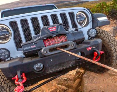 Image showing  Hawse Style Winch Fairlead for use with Synthetic Rope. Anodized Gun Metal Gray Finish 00016