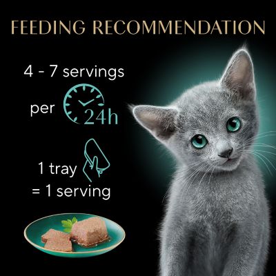 Image showing 7 th Sheba Perfect Portions Kitten Wet Cat Food Variety pk., 2.6 oz. Twin-Pack Tray, 24 Count
