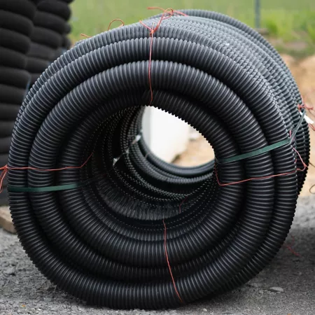 4" x 250' Neatly Distributed Slot Tube Culvert Pipe