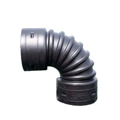 Neat Distributing 4 in. HDPE 90 Degree Elbow Single Wall, 490DESW