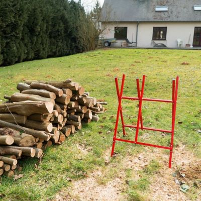 Image showing  Steel Log Saw Horse, Foldable and Adjustable, 10.5 in. Log Capacity