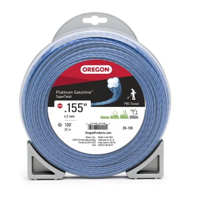 Oregon Platinum Gatorline Supertwist Trimmer Line, 0.155 in. x 100 ft. Bulk Donut, Fits Remington RM1159 and Others, 20-108