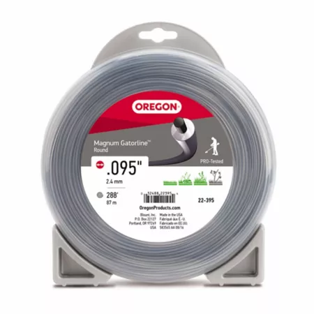 Oregon Magnum Gatorline Round Trimmer Line 0.095 in by 288 ft 22-395 Trimmer Lines Spools & Blades