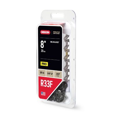 Image showing  8 in. R33F Chainsaw Chain, 3/8 in. Pitch, 0.043 in. Gauge, 33 Drive Links
